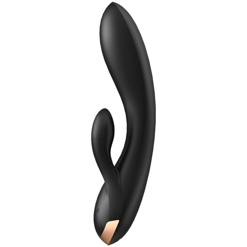 SATISFYER - APPLICATION VIBRATEUR DOUBLE FLEX NOIR 1 