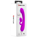 PRETTY LOVE - AUFRICHTIGER VIBRATOR UND KLITORIS-SAUGER AUS VIOLETTEM SILIKON 8 