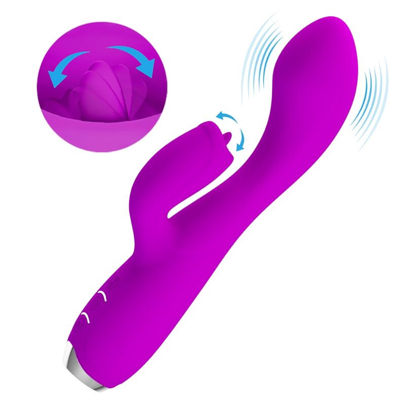 PRETTY LOVE - GLORIA WIEDERAUFLADBARER KANINCHENVIBRATOR, WASSERDICHT, LILA 5 