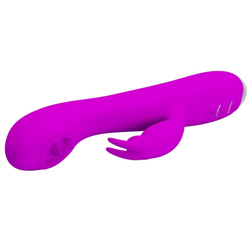 PRETTY LOVE - VIBRATEUR RECHARGEABLE RACHEL AVEC VENTOUSE VIOLET 1 