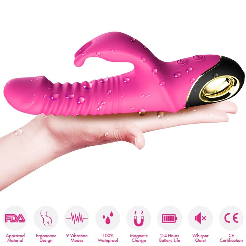 ARMONY - ZING DILDO VIBRATOR RABBIT FUCHSIA 3 