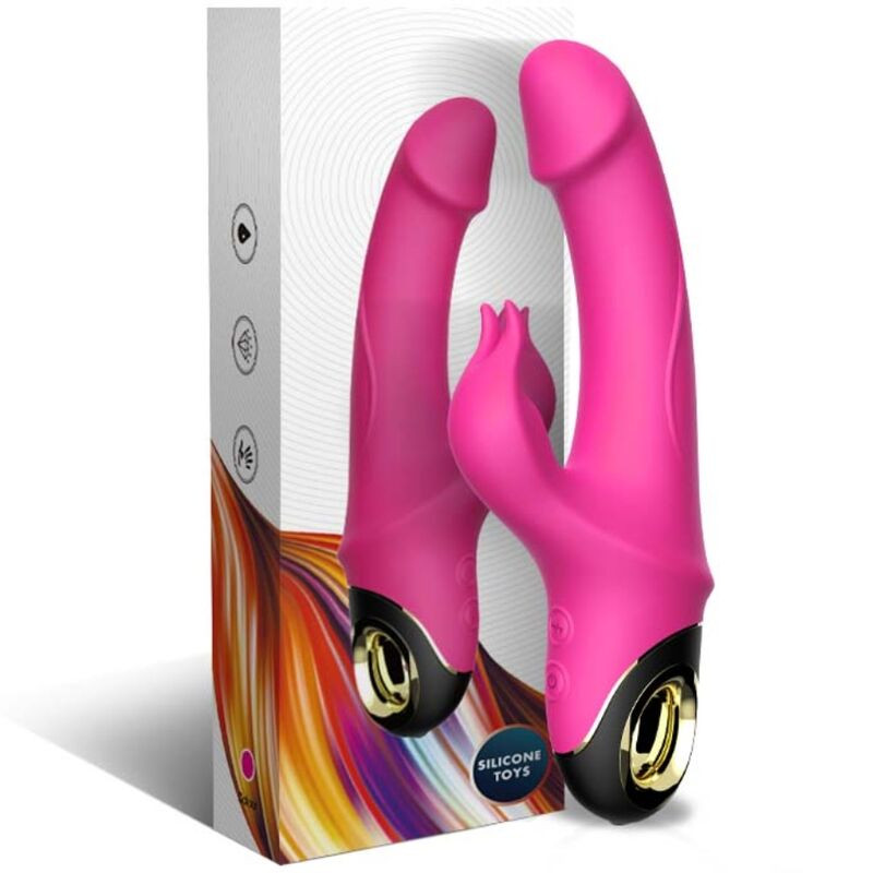 ARMONY - METEROR DILDO VIBRATOR RABBIT ROTATOR FUCHSIA 4 