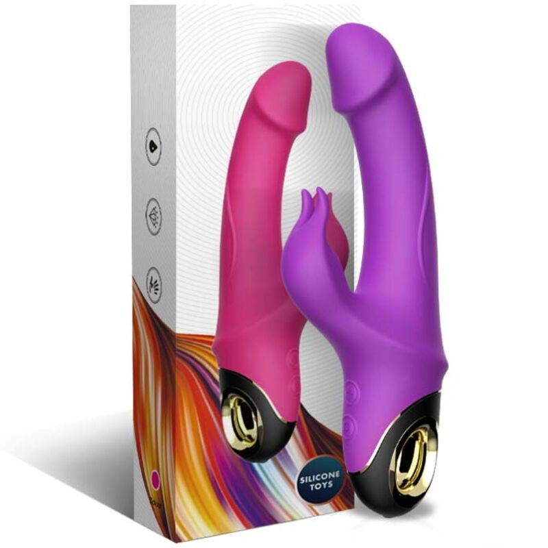 ARMONY - VIBRATORE DILDO METEROR RABBIT ROTATOR VIOLA 4 