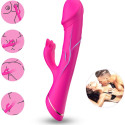 ARMONY - DILDO VIBRATORE CONIGLIO IN SILICONE FUCSIA 1 