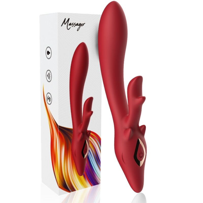 ARMONY - VIBRATEUR ELK RABBIT COURBE ROUGE 4 