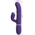 PRETTY LOVE - RABBIT VIBRATOR WITH LICKING PURPLE 1 