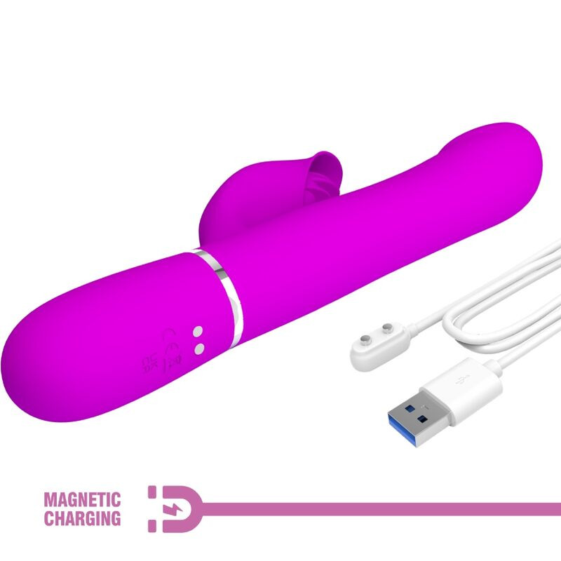 PRETTY LOVE - RABBIT VIBRATOR PERLEN VIOLET 8 