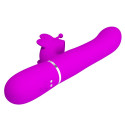 PRETTY LOVE - VIBRATEUR MULTIFONCTION LAPIN 4 EN 1 PAPILLON FUCHSIA 3 