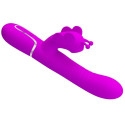 PRETTY LOVE - VIBRATEUR MULTIFONCTION LAPIN 4 EN 1 PAPILLON FUCHSIA 4 