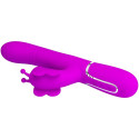 PRETTY LOVE - VIBRATEUR MULTIFONCTION LAPIN 4 EN 1 PAPILLON FUCHSIA 5 