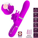 PRETTY LOVE - MULTIFUNKTIONS-KANINCHENVIBRATOR 4 IN 1 SCHMETTERLING FUCHSIA 9 