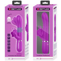 PRETTY LOVE - MULTIFUNKTIONS-KANINCHENVIBRATOR 4 IN 1 SCHMETTERLING FUCHSIA 10 