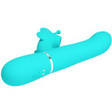 PRETTY LOVE - VIBRATEUR MULTIFONCTION LAPIN 4 EN 1 PAPILLON AQUA VERT 3 