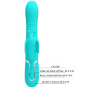 PRETTY LOVE - VIBRATEUR MULTIFONCTION LAPIN 4 EN 1 PAPILLON AQUA VERT 7 