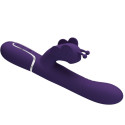 PRETTY LOVE - VIBRATEUR MULTIFONCTION LAPIN 4 EN 1 PAPILLON VIOLET 4 