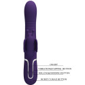 PRETTY LOVE - VIBRATORE MULTIFUNZIONE RABBIT 4 IN 1 FARFALLA VIOLA 7 