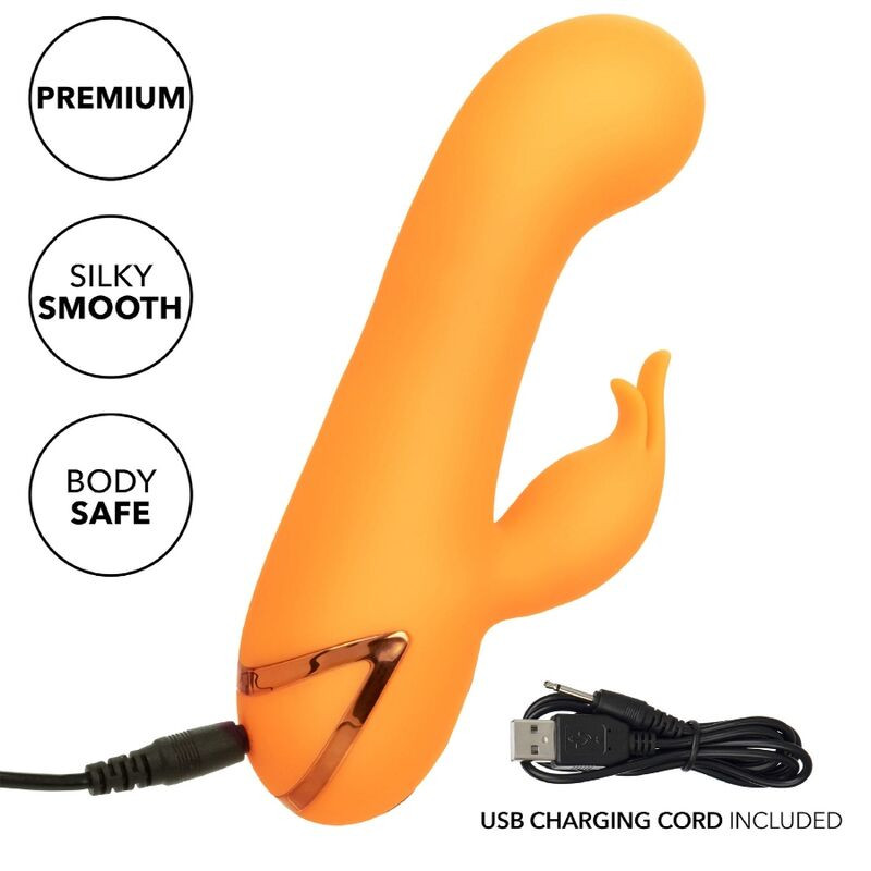 CALEXOTICS - MONTECITO MUSE VIBRATORE RABBIT ORANGE BY CALIFORNIA DREAMING 7 