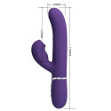 PRETTY LOVE - PERLITA G-SPOT VIBRATOR 3 IN 1 MULTIFUNCTION PURPLE 7 