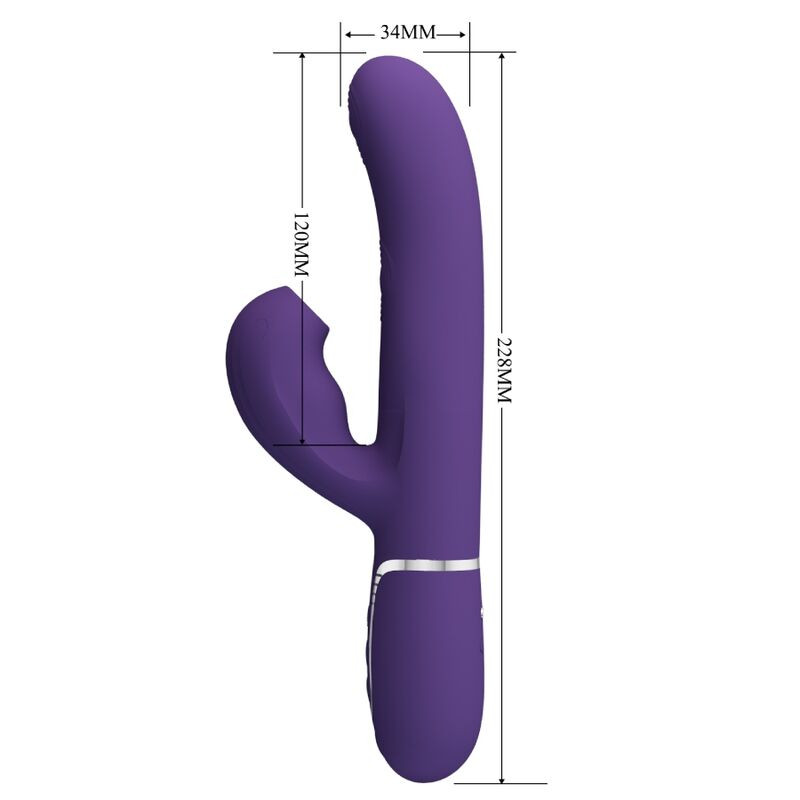 PRETTY LOVE - PERLITA VIBRATEUR G-SPOT 3 EN 1 MULTIFONCTION VIOLET 7 