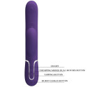 PRETTY LOVE - PERLITA VIBRATORE G-SPOT 3 IN 1 MULTIFUNZIONE VIOLA 8 