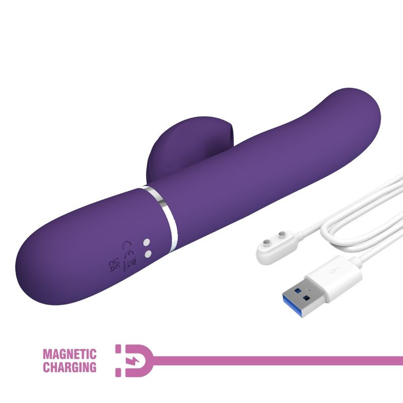 PRETTY LOVE - PERLITA VIBRATEUR G-SPOT 3 EN 1 MULTIFONCTION VIOLET 9 