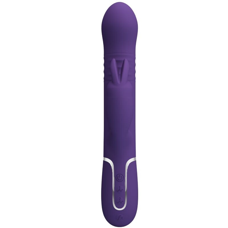 PRETTY LOVE - COALE RABBIT VIBRATOR 4 IN 1 PURPLE 2 