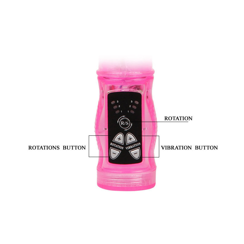 BAILE - PINK RABBIT MINI ROTATOR SUPERSTIMULATOR 4 