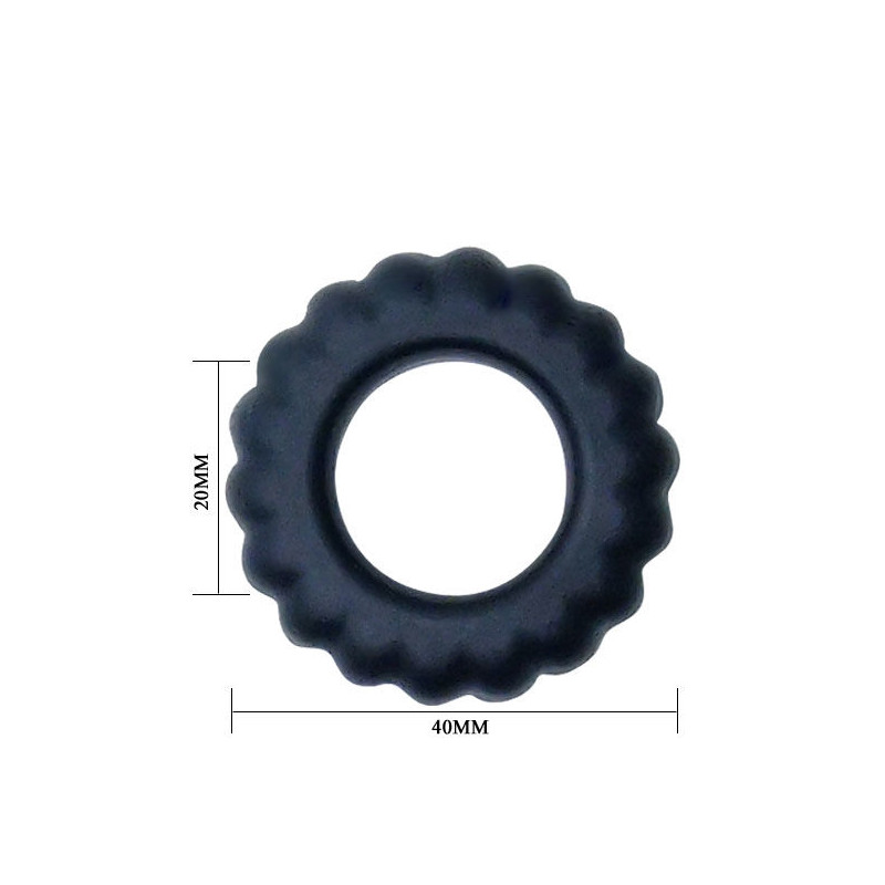 BAILE - TITAN COCKRING BLACK 2 CM 3 