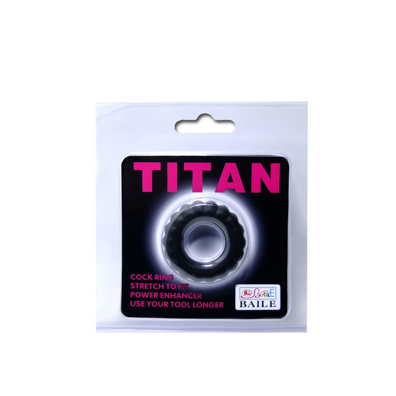 BAILE - TITAN COCKRING BLACK 2 CM 4 