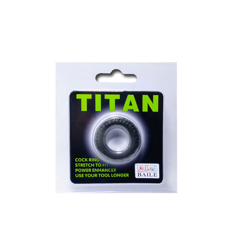 BAILE - COCKRING TITAN NERO VERDE 2 CM 4 