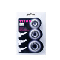 BAILE - TITAN SET 3STK COCKRING SCHWARZ 2.8 + 2.4 + 1.9 CM 4 