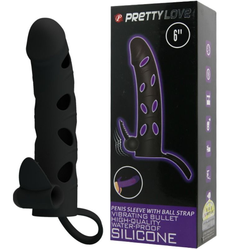 PRETTY LOVE - HOUSSE EN SILICONE AVEC VIBRATION 15.2 CM 7 