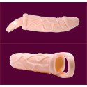 BAILE - PENIS EXTENDER SHEATH WITH VIBRATION AND STRAP FOR TESTICLES 13.5 CM 2 