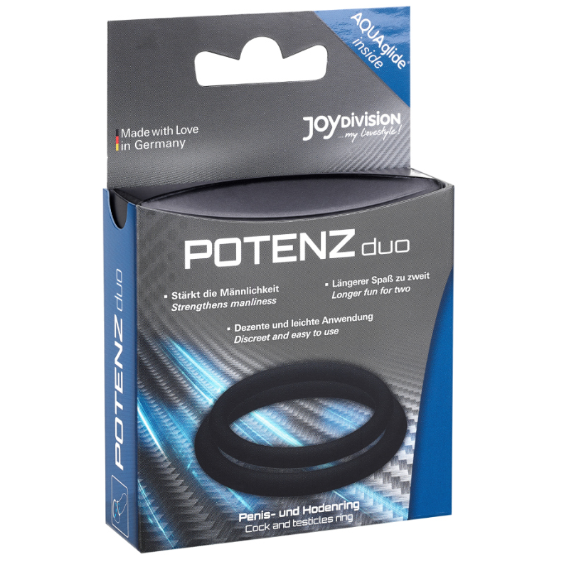 JOYDIVISION POTENZDUO - RINGE SCHWARZ - M 1 