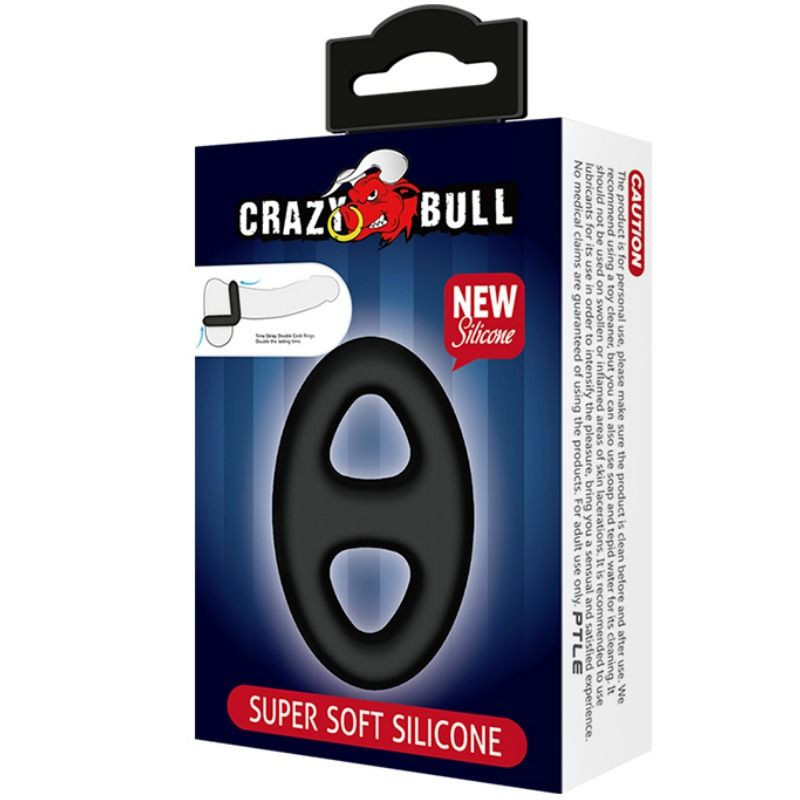 CRAZY BULL - ANELLO DOPPIO IN SILICONE SUPER MORBIDO 5 