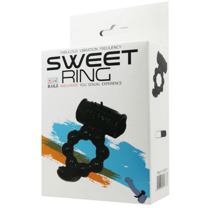 BAILE - ANNEAU SWEET RING AVEC DOUBLE STIMULATEUR 6 