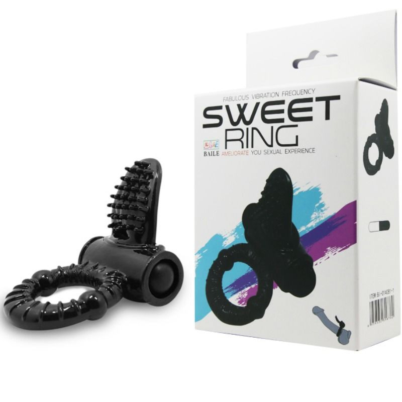 BAILE - SWEET RING VIBRIERRING MIT TEXTURIERTEM KANINCHEN 7 