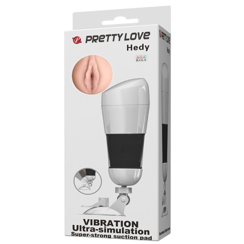 PRETTY LOVE - HEDY VAGINA MASTURBATOR WITH VIBRATION 10 