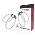 DARKNESS - DOUBLE METAL PENIS RING 1 