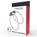 DARKNESS - DOUBLE METAL PENIS RING 3 