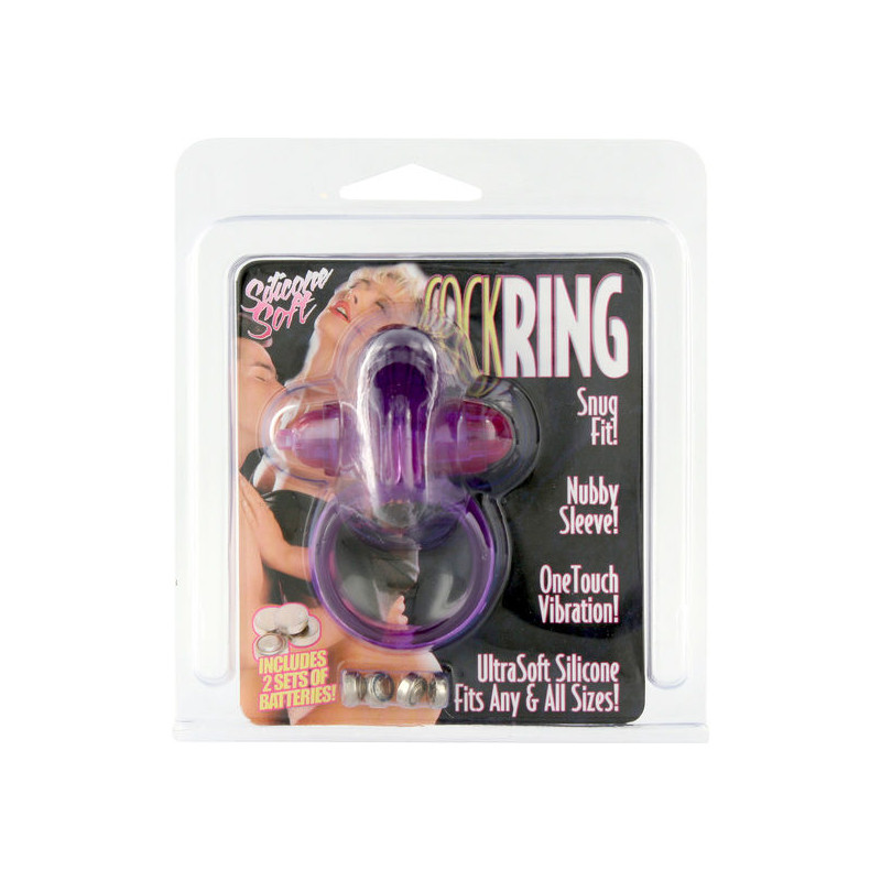 SEVEN CREATIONS - LILA SILIKON-VIBRATORRING 1 