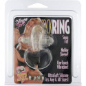 SEVEN CREATIONS - TRANSPARENT SILICONE VIBRATOR RING 1 