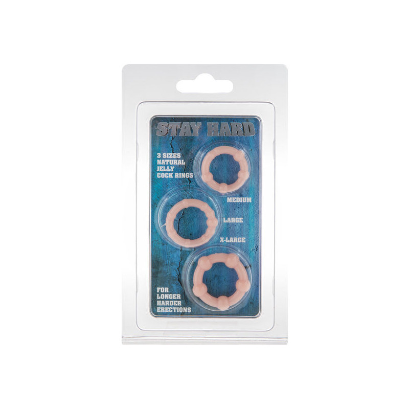 SEVEN CREATIONS - SET OF THREE SKIN PENIS RINGS 1 