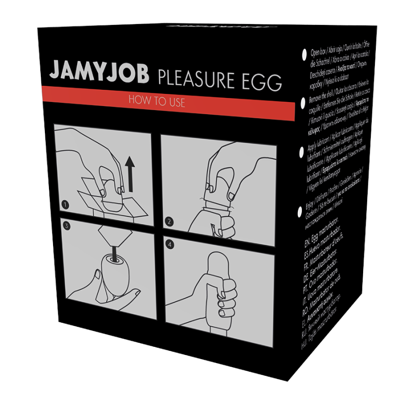 JAMYJOB - MASTURBATEUR EGG NOIR VERSION DISCRETT 9 