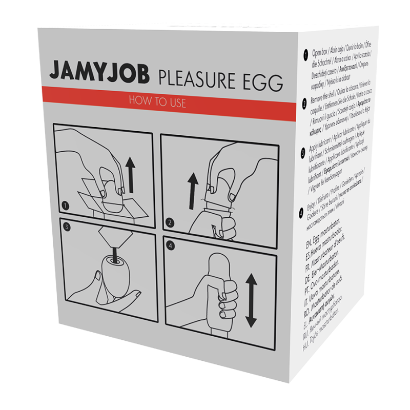 JAMYJOB - EGG MASTURBATOR RED EDITION DISCRETT 10 