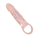 BAILE - PENIS EXTENDER COVER WITH VIBRATION AND NATURAL STRAP 13.5 CM 2 