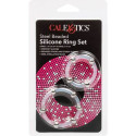 CALEXOTICS - STEEL BEADED SILICONE RING SET 2 