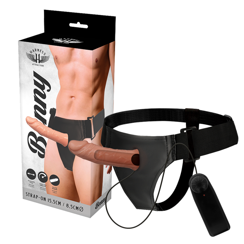 HARNESS ATTRACTION - RNES HOLLOW BENNY MIT VIBRATOR 15 CM -O- 4.5 CM 1 