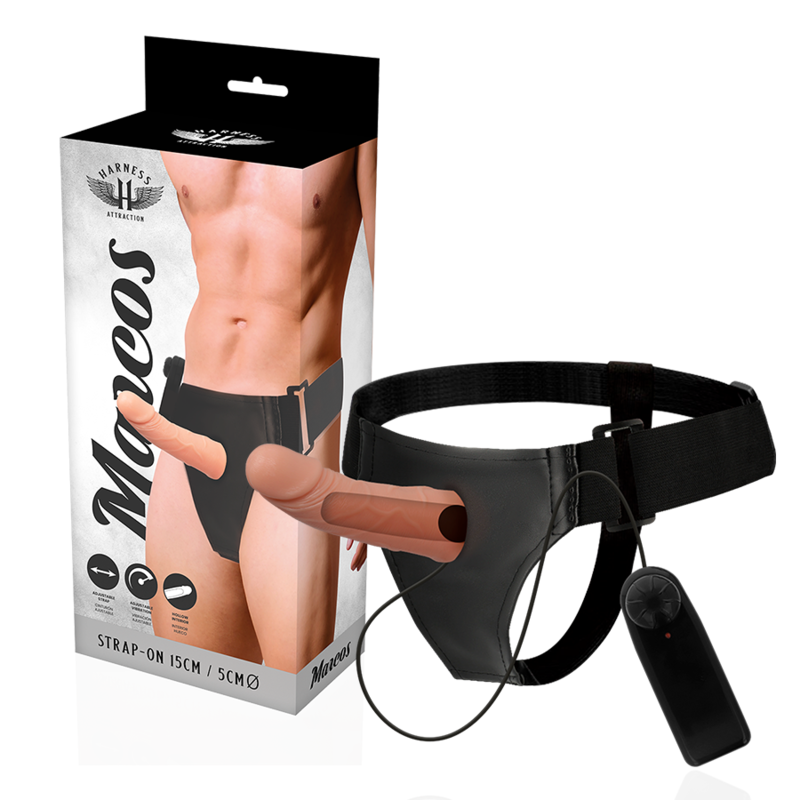 HARNESS ATTRACTION - RNES CADRES CREUX AVEC VIBRATEUR 15 CM -O- 5 CM 1 