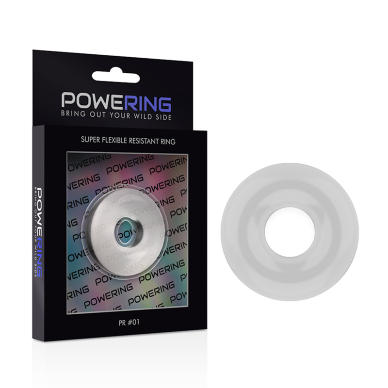 POWERING - ANNEAU PÉNIS SUPER FLEXIBLE ET RÉSISTANT 3,5CM CLAIR 5 